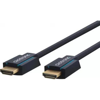 ClickTronic 70308 cable HDMI de alta velocidad con Ethernet de 12,5 m - azul