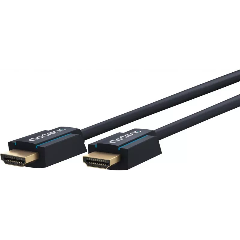ClickTronic 70308 cable HDMI de alta velocidad con Ethernet de 12,5 m - azul