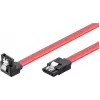 Wentronic 93116 cable SATA III 0,5m rojo, 6Gbps con clips de bloqueo