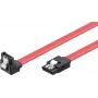Wentronic 93116 cable SATA III 0,5m rojo, 6Gbps con clips de bloqueo