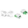 LogiLink NK0092 soportes keystone para acoplamientos LC-Duplex / SC-Simplex sin brida, 100 unidades