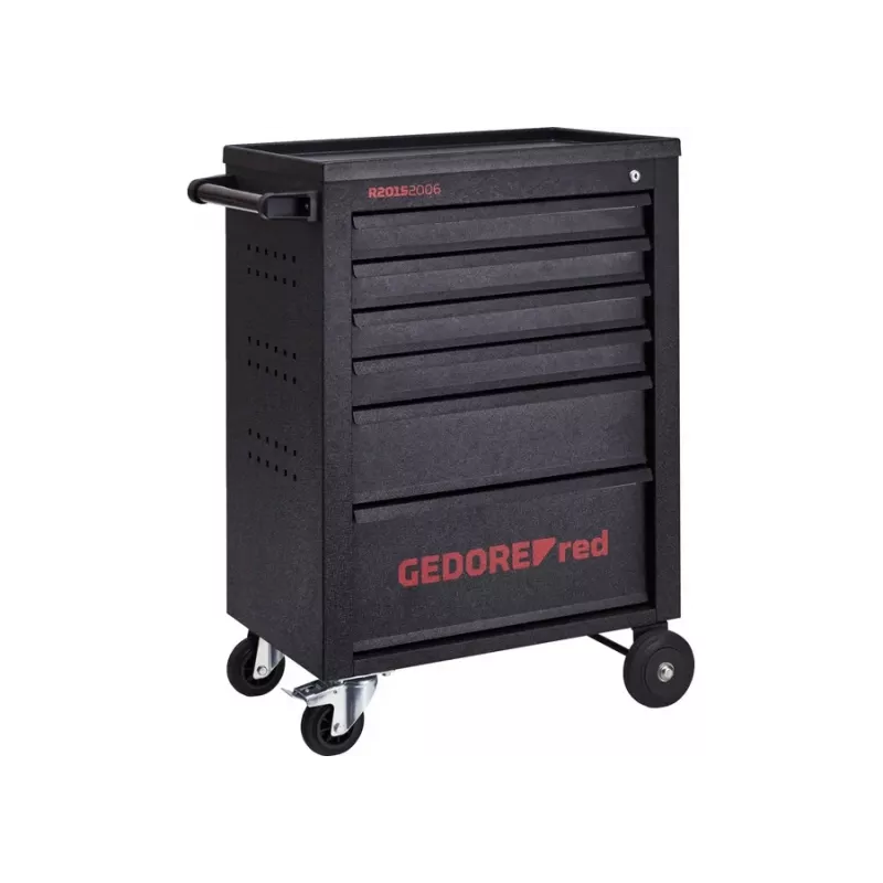 Gedore RED MECHANIC carro de taller, 6 cajones, negro (3300012)