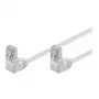Wentronic Goobay cable de red CAT 5e con 2 conectores en ángulo de 90°, F/UTP, blanco, 2 m - CCA aluminio revestido de cobre, 2x RJ45 90° (8P8C) (96063)