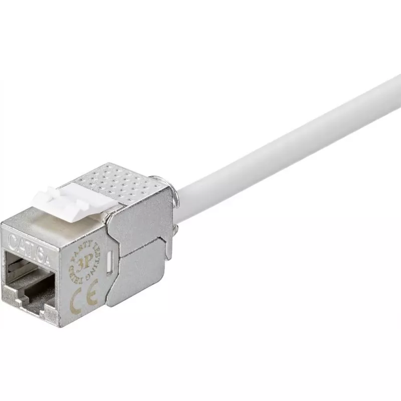 Renkforce RF-4531196 conector hembra RJ45 Cat.6a apantallado plata