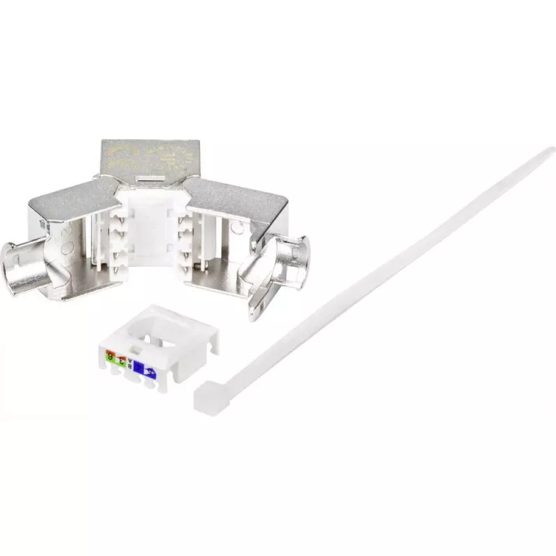 Renkforce RF-4531196 conector hembra RJ45 Cat.6a apantallado plata