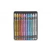 Caran d'Ache Neocolor I lápices de cera metálicos, set de 10, redondos con funda de papel 7004.310