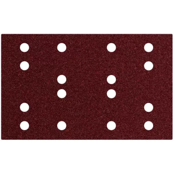 Metabo hojas de lijar con velcro 80 x 133 mm, grano P120, aspiración de 16 orificios, pack de 50 (SRA) 635194000