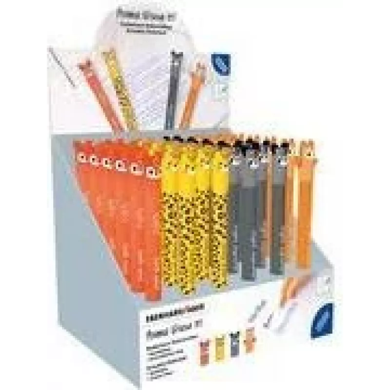 Faber-Castell Eberhard Faber Animal Erase It! expositor de bolígrafos de gel, 0,7 mm, azul, borrable, recargable, 36 bolígrafos 560174