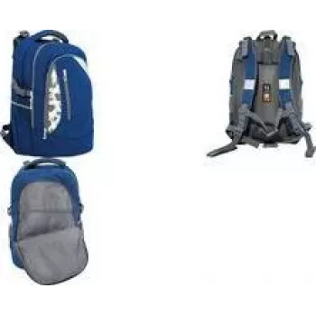 Mochila escolar Faber-Castell Eberhard Faber X-Style, Denim Blue, 28 L, para niños y jóvenes de 9-16 años, poliéster 577636