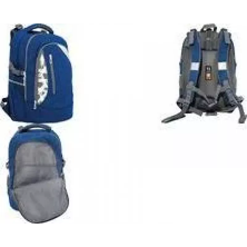 Mochila escolar Faber-Castell Eberhard Faber X-Style, Denim Blue, 28 L, para niños y jóvenes de 9-16 años, poliéster 577636