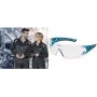 Gafas de protección uvex pheos nxt, montura azul/antracita, lente PC transparente, UV400, EN 166/170 9128265