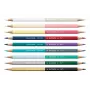 Set de lápices acuarelables CARAN D'ACHE Bicolor Alpine Frost, 9 lápices (18 colores) + pincel, lata metálica CC0999.025
