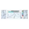 Set de lápices acuarelables CARAN D'ACHE Bicolor Alpine Frost, 9 lápices (18 colores) + pincel, lata metálica CC0999.025