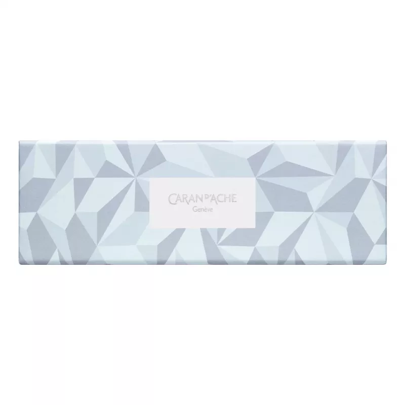 Set de lápices acuarelables CARAN D'ACHE Bicolor Alpine Frost, 9 lápices (18 colores) + pincel, lata metálica CC0999.025