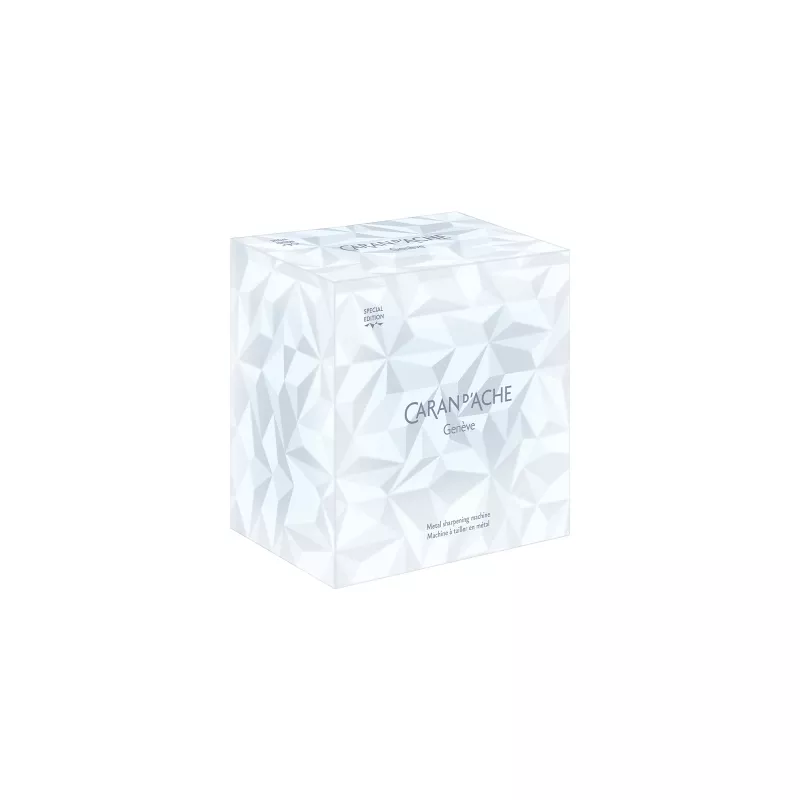 Sacapuntas metálico Caran d'Ache Alpine Frost, 1 orificio, azul/plata CC0455.025