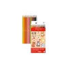 Lápices acuarelables CARAN D'ACHE Swisscolor Kawaii Animals, set de 12, madera de cedro, hexagonal 1285.803