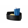 Cesta de ducha esquinera tesa LAVAA, negro mate, autoadhesiva, sin taladrar, hasta 6 kg 40518-00000-00