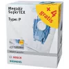 Set de bolsas para aspirador Siemens VZ123FP MegaAir SuperTEX (tipo G/G ALL, 4 bolsas + 1 microfiltro)