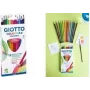 GIOTTO COLORS 3.0 ACQUARELL lápices de acuarela, 12 colores diferentes, hexagonales, mina de 3,0 mm, estuche de cartón (F277100)