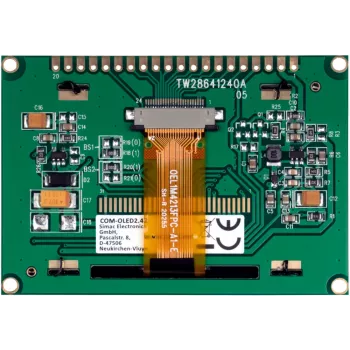 JOY-IT COM-OLED2.42 módulo de pantalla OLED de 2,42 pulgadas 128x64, blanco, SPI/I2C, SSD1309