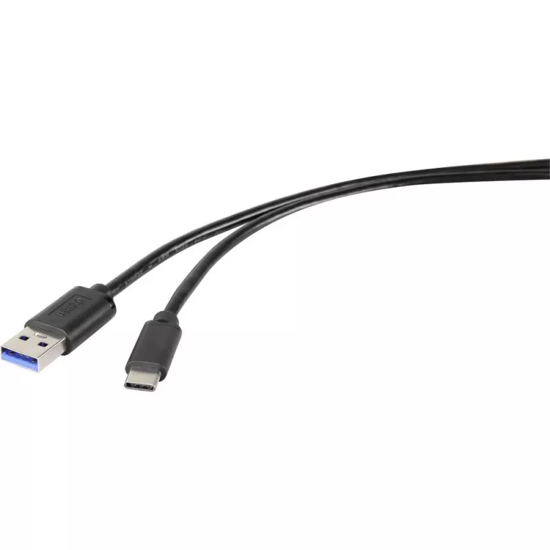 Renkforce RF-4535908 cable USB 3.2 Gen 1, USB-A a USB-C, 3 m, negro