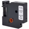RENKFORCE RF-LT-D45010 cinta de etiquetar compatible DYMO D1 12mm transparente negro sobre 7m RF-6027820