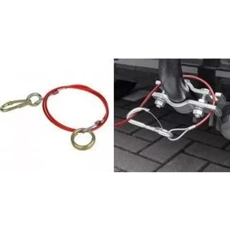 IWH 019611 cable de seguridad para remolque acero 1 m