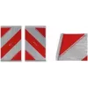 IWH marca reflectante de advertencia para plataformas elevadoras, rojo/blanco, autoadhesiva, 133 x 133 mm, 1 ud. (097620)