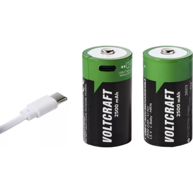 VOLTCRAFT batería Baby (C) Li-Ion 2500 mAh 1,5 V pack de 2 (VC-17275575)
