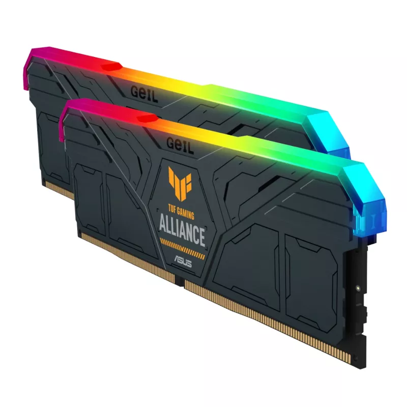 GeIL Gemini TUF RGB 32GB DDR5 6000MHz kit de memoria RAM gaming para PC (2 x 16GB) – gris
