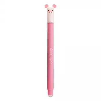 Faber-Castell Eberhard Faber Animal Erase it! Bolígrafo de gel cerdito azul 0,7 mm borrable recargable 582106