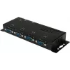 EXSYS EX-1334HMV-2 Adaptador de 4 puertos USB 2.0 a RS-232 serie con carcasa metálica