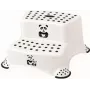 keeeper kids Igor Panda taburete de 2 alturas, blanco con estampado de panda, 120 kg de carga, patas antideslizantes 1003110024100
