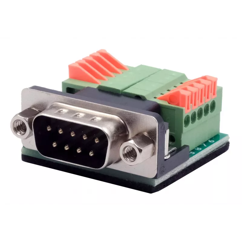 EXSYS EX-49000 cable adaptador serie D-SUB 9 pines macho a borne de tornillo de 10 pines, 30 cm