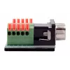 EXSYS EX-49000 cable adaptador serie D-SUB 9 pines macho a borne de tornillo de 10 pines, 30 cm