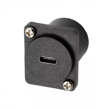 EXSYS EX-49167 Adaptador de montaje D-Typ USB-C conector hembra a conector macho, USB 3.2 Gen 2, 10Gbps