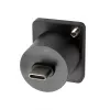 EXSYS EX-49167 Adaptador de montaje D-Typ USB-C conector hembra a conector macho, USB 3.2 Gen 2, 10Gbps