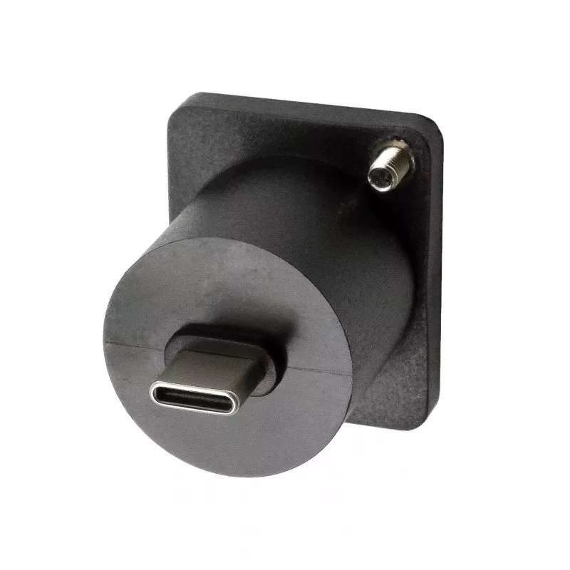 EXSYS EX-49167 Adaptador de montaje D-Typ USB-C conector hembra a conector macho, USB 3.2 Gen 2, 10Gbps