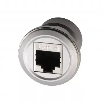 EXSYS EX-49196 adaptador RJ45 de panel metálico, hembra a hembra