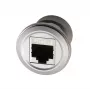 EXSYS EX-49196 adaptador RJ45 de panel metálico, hembra a hembra