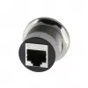 EXSYS EX-49196 adaptador RJ45 de panel metálico, hembra a hembra