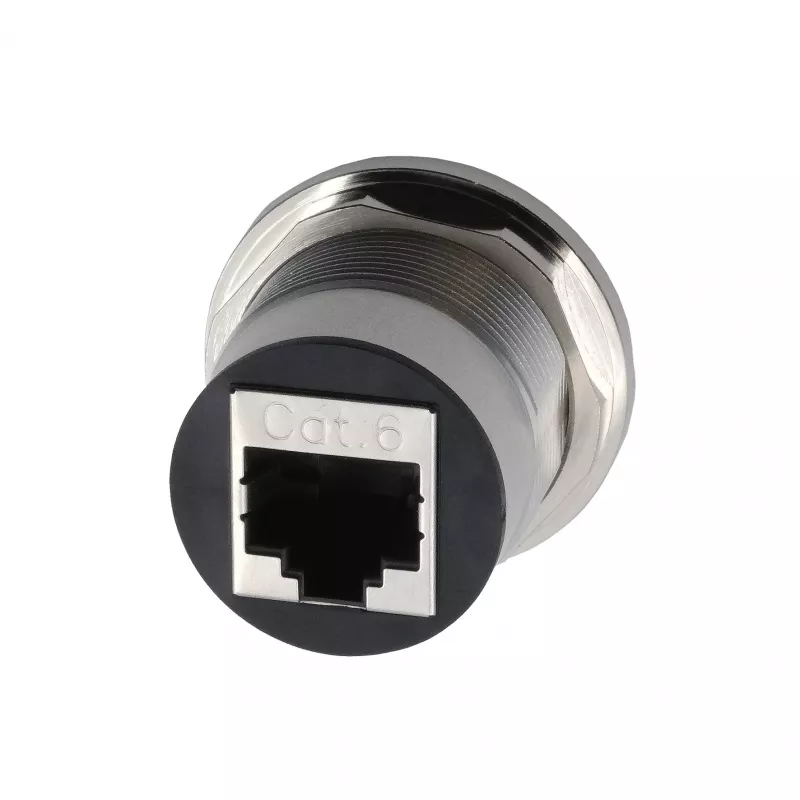 EXSYS EX-49196 adaptador RJ45 de panel metálico, hembra a hembra
