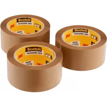 3M HV5066TB Scotch 5066 cinta adhesiva de PVC para interior, 66 m x 19 mm, marrón