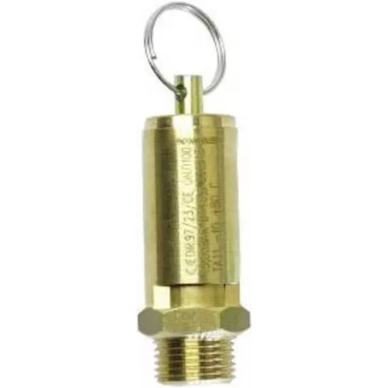 Aerotec válvula de seguridad de aire comprimido 1/2 pulgadas, 10 bar, latón 9049104