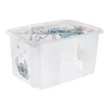keeeper caja de almacenamiento karolina Stitch, 45 litros caja apilable/encajable con tapa, PP transparente, 1 unidad 1223900131900