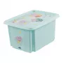 keeeper caja de almacenamiento karolina Peppa Pig, 15 litros caja apilable/encajable con tapa, PP, aguamarina, 1 unidad 1223662433600