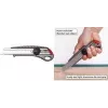 NT Cutter L-550GP cúter 18mm con carcasa de aluminio, guía de cuchilla metálica, bloqueo por tornillo, antracita h1310511