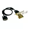 EXSYS EX-1095 tarjeta adaptadora PCI Express x1 2 puertos RS232 serie