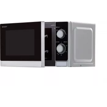 Sharp R200INW microondas solo 20L 800W negro/plata