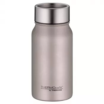 THERMOS TC vaso isotérmico de viaje, 0,35 L, acero inoxidable rosa mate, a prueba de fugas, doble pared 4097.371.035
